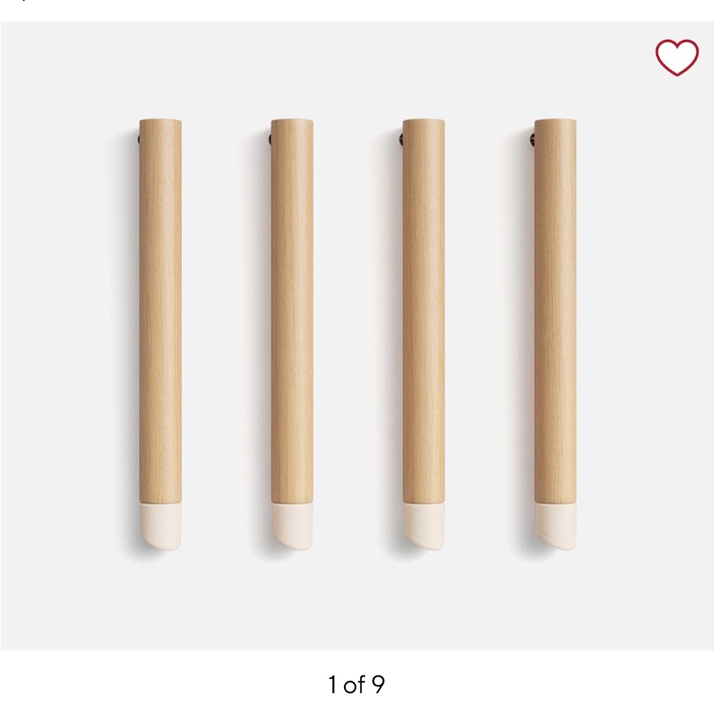 Lalo short chair legs - grapefruit (pale pink) never used